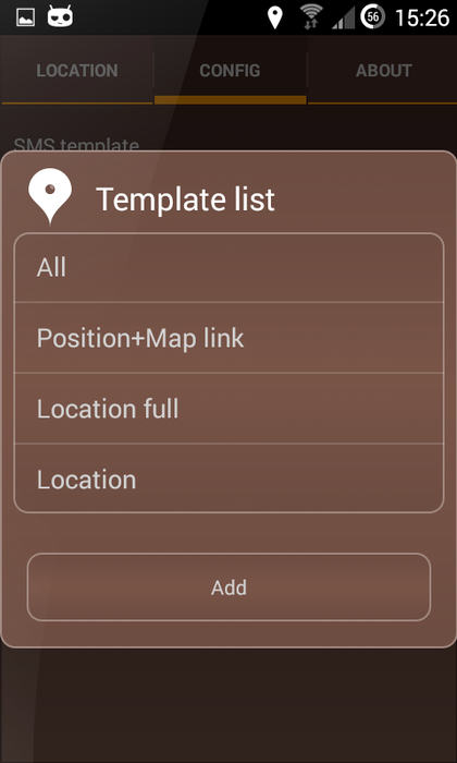 Template list